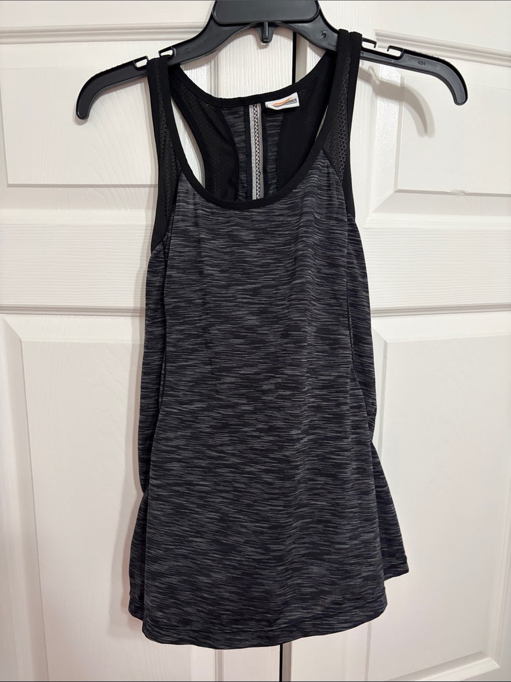 Avia Black Heather Racerback Muscle Tank